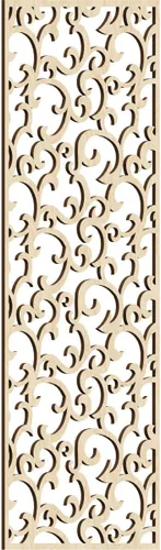 Miniatura 108 de Wheatland Paneles de pared decorativos de madera con calado, 9 3/8 pulgadas de ancho x 24 3/8 pulgadas de alto x 1/4 de alto, nogal