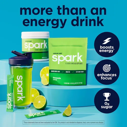 Miniatura 3 de AdvoCare Spark - Mezcla de bebida energética - Suplemento de vitamina y aminoácido - Apoya la energía y el enfoque - Apoyo inmune portátil - Sin