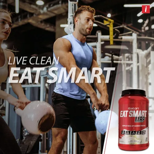 Miniatura 5 de iSatori Eat Smart MRP, batido de reemplazo de comidas con alto contenido de proteínas con proteína de suero en polvo, probióticos en polvo, proteína
