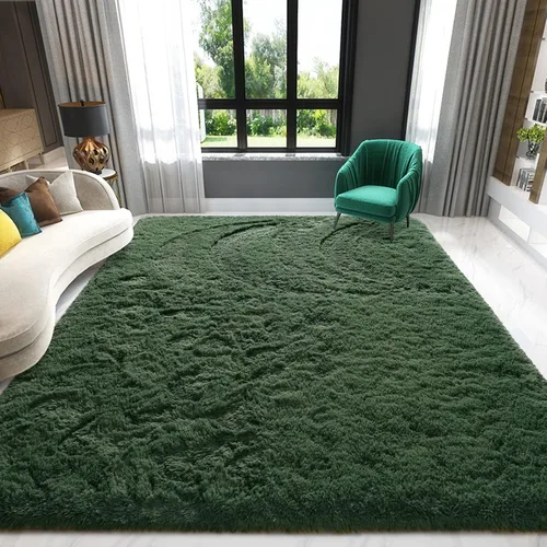 Miniatura 12 de Alfombra de área púrpura y azul de 6x9, alfombras grandes para sala de estar y dormitorio, alfombra mullida y linda, alfombras modernas