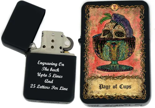 Miniatura 30 de Tarjeta de tarot personalizada, mazo de tarot de huesos eternos mayores, tarjetas coloridas, regalos coleccionables únicos, encendedores a prueba