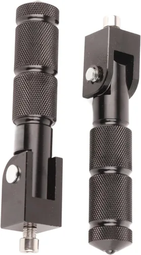 Miniatura 7 de Estriberas de aluminio, 2 piezas, 8MM universal, 90 grados plegables, negro, 5 1 pulgadas