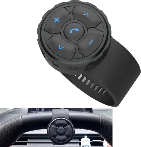 Botón multimedia Bluetooth, control remoto, IPX6, impermeable, tipo de correa, controlador inalámbrico para automóvil, bicicleta, motocicleta,