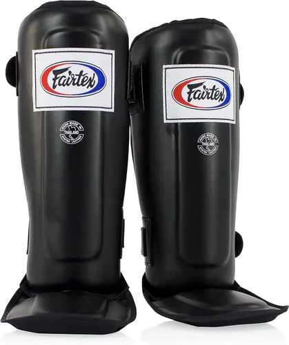 Miniatura 4 de Fairtex Espinilleras SP3 Muay Thai para hombres, mujeres y niños Entrenamiento de MMA, kickboxing Premium, ligero y duradero Evita las Negro
