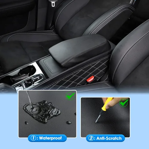 Miniatura 4 de 2019-2025 2026 Cubierta de Consola Central para Volvo XC40 (Core/Plus/Ultra/Ultimate/Momentum/R-Design/Inscription), Funda de Respaldo de Brazo