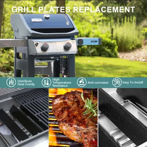 Miniatura 2 de Repuesto para piezas de parrilla Weber Spirit 7635 Weber Spirit I & II Serie 200, Spirit E210, S210, E220, S220, 7635 Barras saborizantes/Placas