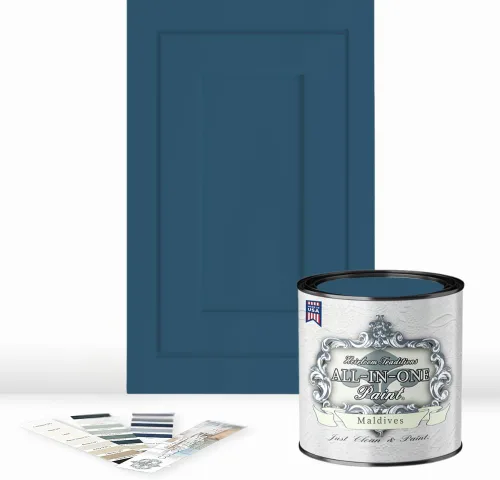 Miniatura 166 de Pintura TODO EN UNO, Abbey (gris cálido), Muestra de 8oz - Pintura duradera para gabinetes y muebles. Imprimación y capa superior incorporadas,