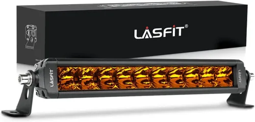 Miniatura 10 de LASFIT Barra de luz LED de 42 pulgadas, impermeable IP67, haz combinado puntual y de inundación, luz de conducción todoterreno para Wrangler, Blanco