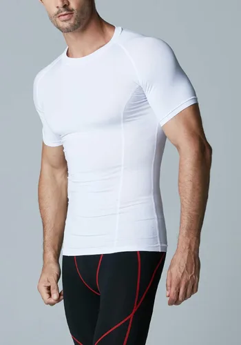 Miniatura 8 de ATHLIO Paquete de 1 o 3 camisas de compresión de manga corta para hombre camisetas de capa base deportiva camiseta de entrenamiento atlético