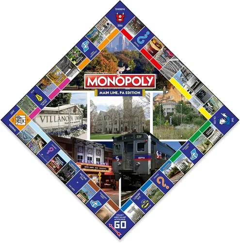 Miniatura 2 de Monopoly - Juego de mesa The Main Line Edition: 2-6 jugadores, juegos de mesa familiares para niños y adultos, juegos de mesa para niños de 8 años