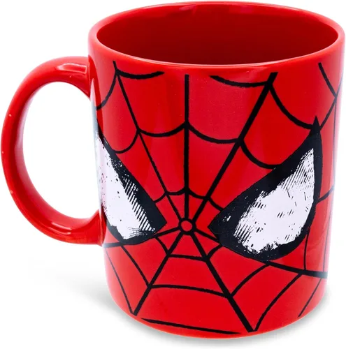 Miniatura 2 de Silver Buffalo Marvel Comics Spider-Man - Taza de cerámica clásica con máscara Capacidad para 20 onzas