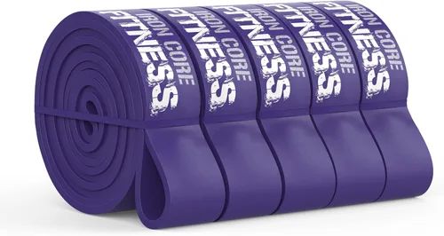 Miniatura 10 de Iron Core Fitness Paquete de 5 bandas de resistencia largas de calidad de gimnasio, amadas por profesionales del fitness para entrenamientos