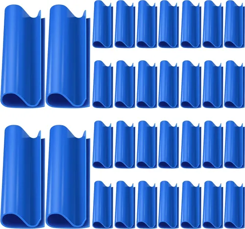 Miniatura 2 de Nuanchu Clips de cubierta de piscina para piscinas sobre el suelo, 3.15 pulgadas, resistente al viento, clips para piscinas sobre el suelo