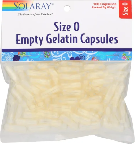 Miniatura 2 de Cápsulas de gelatina vacías de Solaray, 076280098501, 1, 1