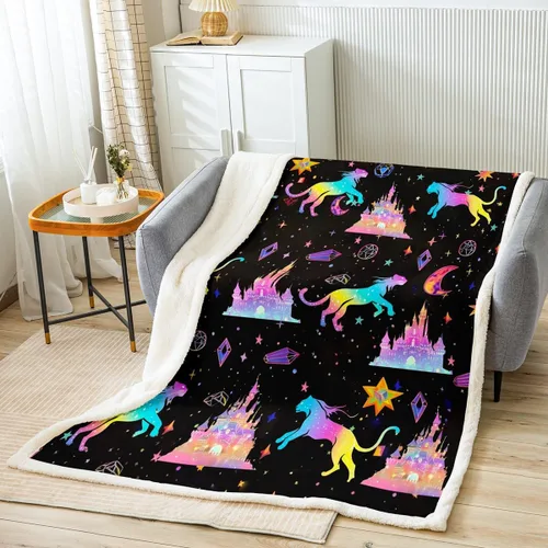 Miniatura 24 de Skull Flannel Fleece Throw Blanket 40"x50" Cartoon Skulls Fuzzy Blanket for Sofa Couch Love Hearts Polka Dots All Season Bed Blankets Plush