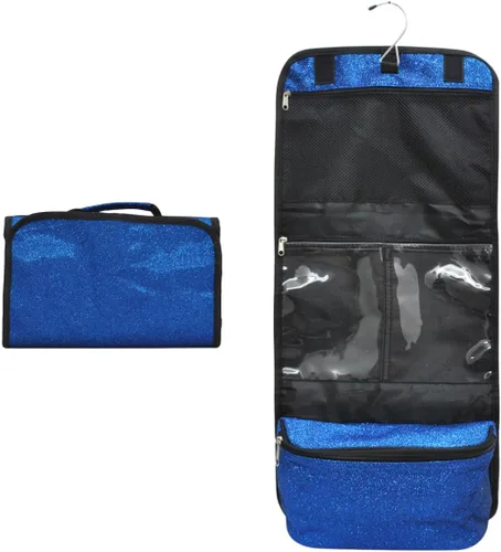 Miniatura 8 de NGIL Neceser colgante de viaje con purpurina para animadoras y equipos de baile, organizador de artículos de tocador y neceser para mujer, bolsa