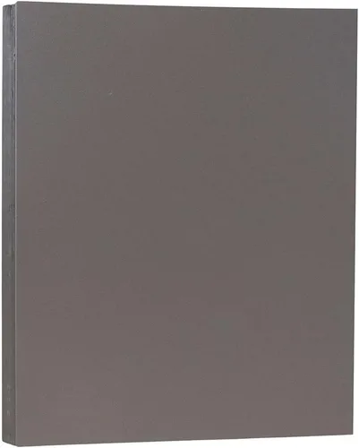 JAM Paper 8 1/2 x 11 Cartulina, Gris oscuro