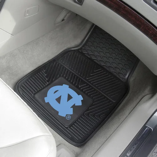 Miniatura 2 de Alfombrillas para automóvil Fanmats, equipo NFL, set de 2 unidades, de vinilo, Juego de 2 alfombrillas para coche de vinilo, North Carolina Tar Heels