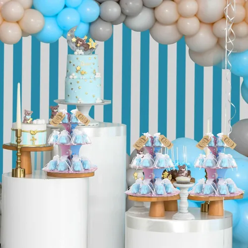 Miniatura 6 de Buryeah Juego de 48 regalos de oso para baby shower para invitados, jabón de oso pequeño con etiquetas de agradecimiento, jabón hecho a mano