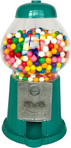Miniatura 5 de Máquina clásica de chicle/dispensador de dulces, 9 pulgadas - negro
