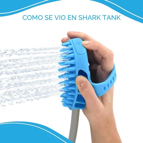 Miniatura 8 de Aquapaw Cepillo de baño para perros Pro y accesorio de ducha para perros, goma de silicona grande, rociador y depurador en uno con accesorio