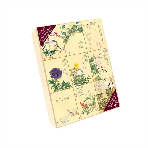 Miniatura 4 de Rompecabezas de 500 piezas para adultos, una colección de flores y pájaros. Rompecabezas de 500 piezas, rompecabezas de madera para regalos