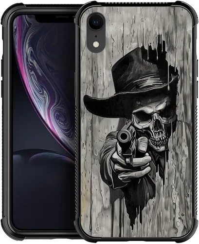 Miniatura 11 de CARLOCA Funda compatible con iPhone XR, diseño gráfico de Flower Lady para iPhone XR para niñas y niños, diseño gráfico a prueba de golpes, dama