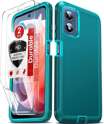 Miniatura 19 de LeYi Funda compatible con Moto G Play 4G 2024: 【No compatible con Play 5G 2024/G 5G 2024】 Funda de teléfono para Motorola G Play 4G 2024 con 2 Negro