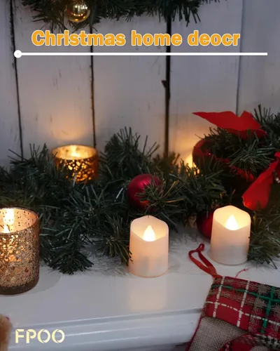 Miniatura 5 de 12 velas recargables sin llama con control remoto, velas LED USB con temporizador, velas falsas parpadeantes, velas votivas para Halloween