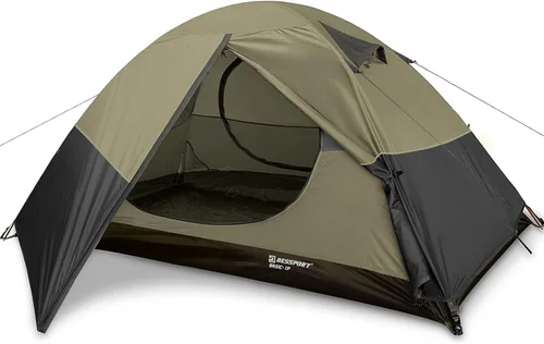 Miniatura 12 de Bessport Tienda de campaña para 1/2 persona, impermeable, dos puertas, tienda de mochilero, fácil instalación, ligera, para exteriores, senderismo