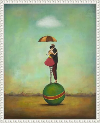 Miniatura 10 de Amanti Art Lienzo enmarcado para pared, 20 x 16 pulgadas, romance de circo, por Duy Huynh, lienzo enmarcado para pared, obras de entretenimiento
