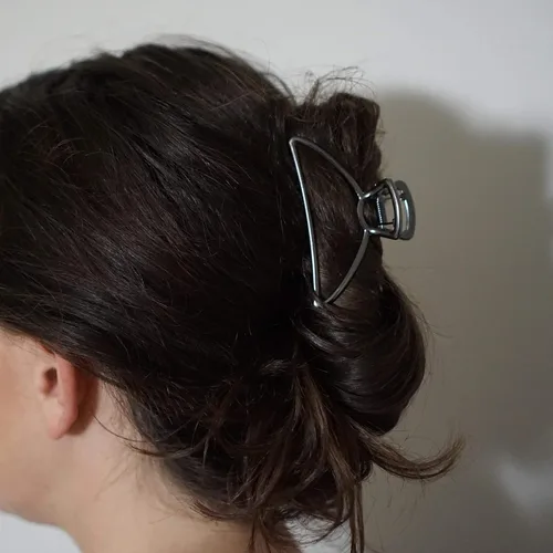 Miniatura 5 de Sensory4u Paquete variado de pinzas de metal para el cabello (gris)