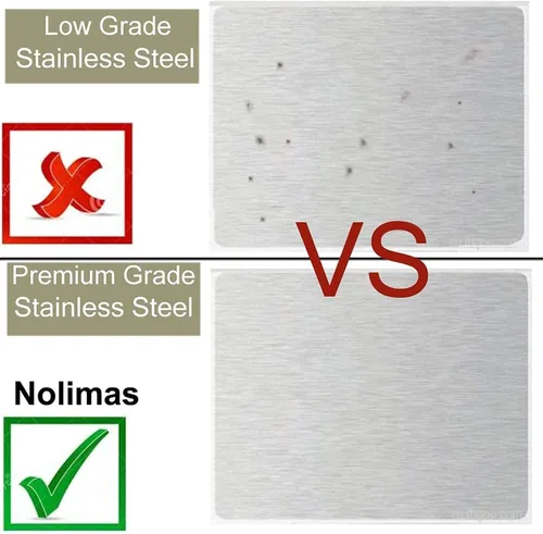 Miniatura 6 de Nolimas Juego de 3 piezas de accesorios de baño de acero inoxidable SUS304 de níquel cepillado para montar en la pared, incluye barra de toalla de 3