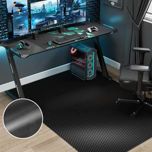 Tapete impermeable para silla de 36 x 48 pulgadas para madera dura, tapete para silla de oficina para silla rodante, tapete de escritorio para suelo