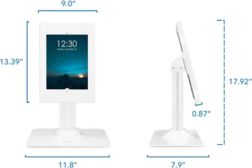 Miniatura 7 de Mount-It! Quiosco antirrobo para tableta, gabinete de tableta de encimera con bloqueo con base independiente, carcasa universal para iPads Gen 7, 8