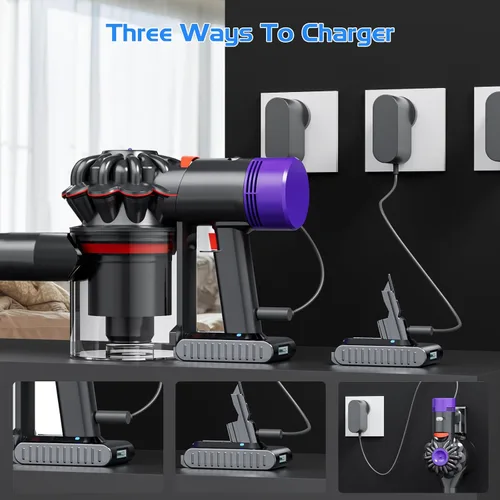 Miniatura 8 de Batería de repuesto mejorada de 10000 mAh 21.6 V 229687 para Dyson V7 batería con pantalla LCD compatible con 225403 SV11 V7 Animal Motorhead