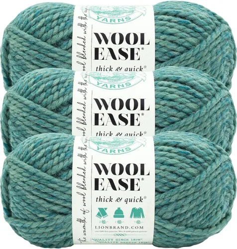 Miniatura 118 de Lion Brand Yarn - Ovillo de lana Wool-Ease Thick & Quick color fuerza aérea