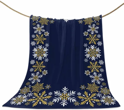Miniatura 77 de Mantas de Tiro de Muñeco de Nieve de Navidad, Manta de Vellón Suave de Vacaciones de Invierno Decorativa para Hogar Sofá Sillón Silla Sala de Estar