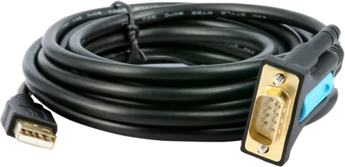 Miniatura 9 de TECHTOO Adaptador USB 2.0 a serie RS232, convertidor de cable serie USB con chip Prolífico chapado en oro