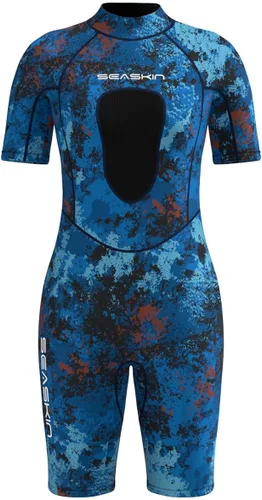 Miniatura 2 de Seaskin Shorty - Traje de neopreno para mujer, 0.118 in de neopreno de camuflaje