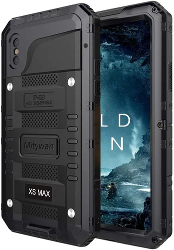 Miniatura 21 de Mitywah Funda impermeable para iPhone 7/iPhone 8 / iPhone SE 2020, funda de metal resistente de grado militar, protección de cuerpo completo