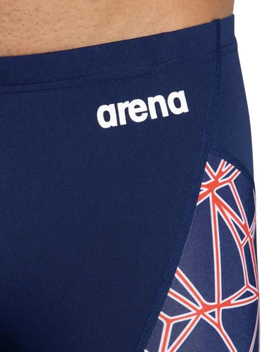 Miniatura 2 de Arena Men's Team Color Print Jammer Athletic Training Swimsuit Bathing Suit