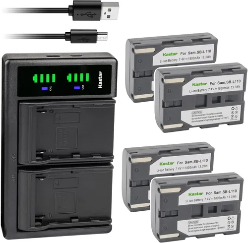 Miniatura 8 de Kastar 2-Pack SB-L110 Battery and LTD2 USB Charger Replacement for Samsung SB-L110 SB-LS110 (NOT Compatible with SB-L110A), SB-L220 SB-LS220, SB-L70