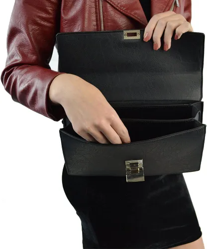 Miniatura 6 de Bolso de mano de cuero sintético para mujer