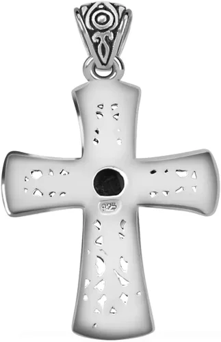 Miniatura 5 de SHOP LC DELIVERING JOY BALI LEGACY - Colgante de cruz de lapislázuli para hombre, plata de ley 925, vintage, católica, cristiana, regalo de joyería