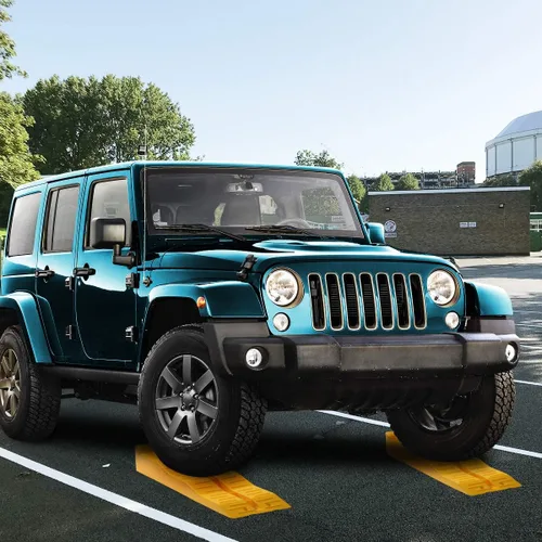 Miniatura 6 de ZONETECH Rampas de nivelación automotriz - Calzas de rueda de automóvil de alta calidad, nivelador, estabilizador en suelo irregular, ideal
