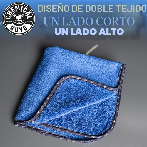 Miniatura 3 de Chemical Guys Toallas de microfibra de grado profesional para automóviles, color azul, 16 x 16 pulgadas, ultra suaves y sin arañazos, para camiones