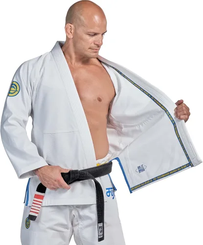 Miniatura 3 de FUJI Flow-Tech Jiu-Jitsu Gi uniforme ligero BJJ máxima transpirabilidad