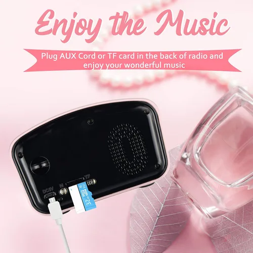 Miniatura 4 de Altavoz Bluetooth retro FM Radio vintage con volumen fuerte, fuerte mejora de graves, conexión inalámbrica Bluetooth 5.0, volumen fuerte, tarjeta TF