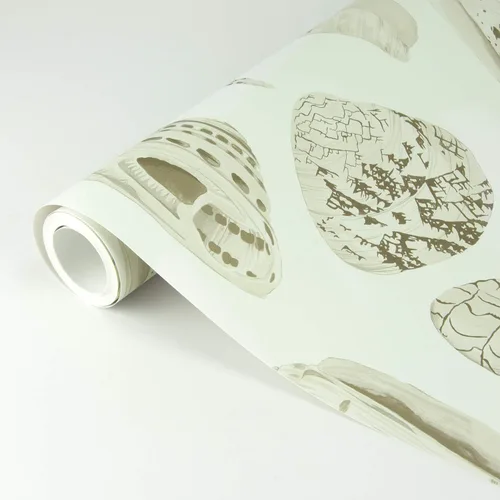 Miniatura 6 de Cream Coquina Scalamandre - Papel tapiz autoadhesivo, color blanco
